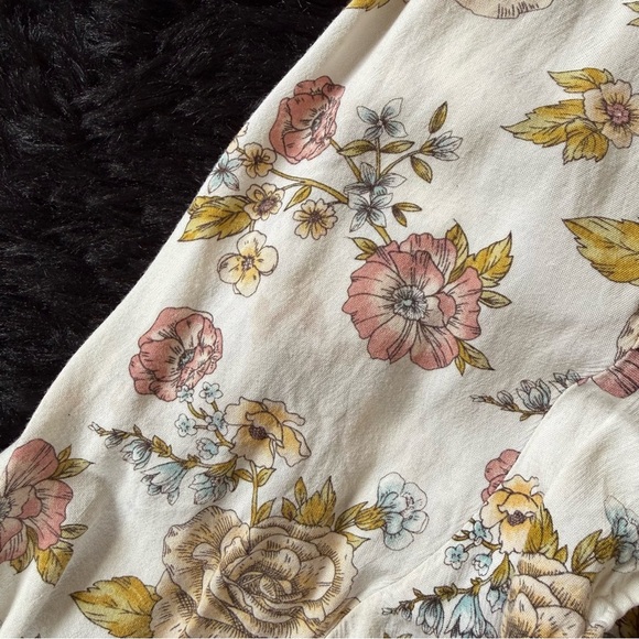 Art Class Fairycore Skirted Floral Romper - Picture 7 of 9